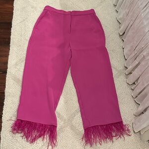 Wayf Fuchsia Feathered Kids Pants